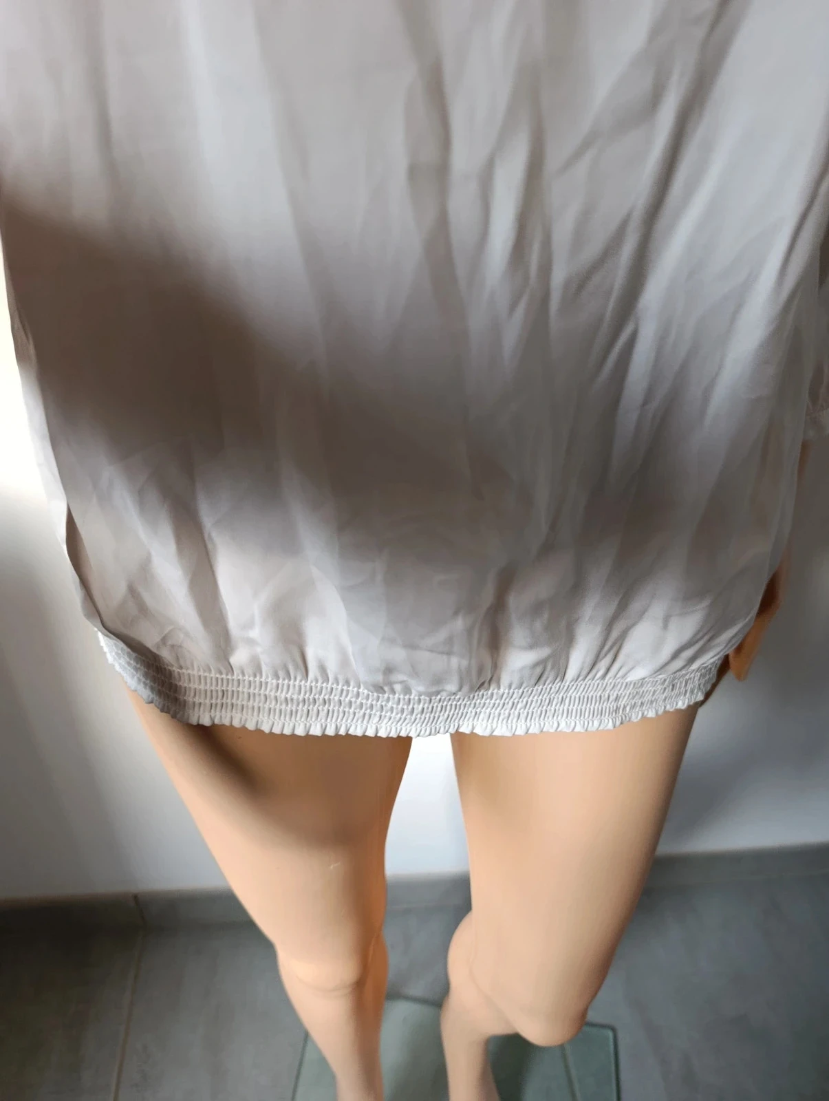 Camaïeu blouse wit dames - 3/4 mouwen - maat m sieraaddetail bij kraag – photo 10